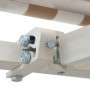 Infällbar Markis 3 x 2,5 m Vit - Beige