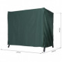 Väderbeständigt Möbelöverdrag till Hammock 177 x 114 x 152 cm, Mörk...