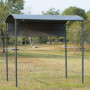 Grill Paviljong med flamskyddat tak svart, 218 x 138 x 216 cm