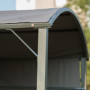 Grill Paviljong med flamskyddat tak svart, 218 x 138 x 216 cm