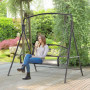 Gungbänk i Metall för 2 Personer 167 x 123 x 175 cm