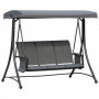 Hammock Gunga 3-sits med Soltak 196 x 128 x 172 cm, mörkgrå