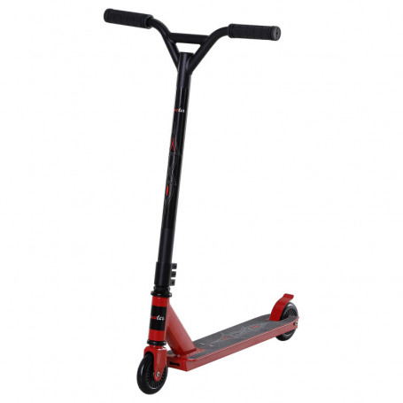 Stunt Scooter Freestyle Sparkcykel 100 mm PU-hjul Röd
