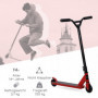 Stunt Scooter Freestyle Sparkcykel 100 mm PU-hjul Röd