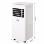 Portabel Luftkonditionering 7000BTU för 10 - 26 m², Vit