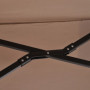 XXL Justerbart Dubbelparasoll 440 x 270 x 250 cm Brun