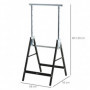 Fällbar Arbetsbock 2-pack 68 x 56 x 80-130 cm
