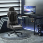 Ergonomisk Gaming Stol Konstläder Svart Grå