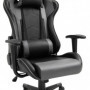 Ergonomisk Gaming Stol Konstläder Svart Grå