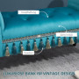Stoppad Sängbänk Vintage Design 117 x 40 x 58 cm Sammet Blå