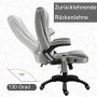 Ergonomisk Kontorsstol med Massage & Värmefunktion Ljusgrå