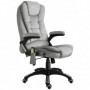Ergonomisk Kontorsstol med Massage & Värmefunktion Ljusgrå