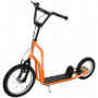 Sparkcykel - Skoter med Luftgummi Däck Orange 88 - 94 (H) cm