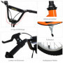 Sparkcykel - Skoter med Luftgummi Däck Orange 88 - 94 (H) cm