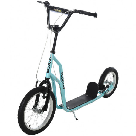 Sparkcykel - Skoter med Luftgummi Däck Blå 88 - 94 (H) cm