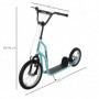 Sparkcykel - Skoter med Luftgummi Däck Blå 88 - 94 (H) cm