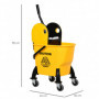 Svabbvagn med Moppress 26 Liter