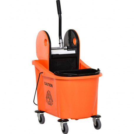 Svabbvagn med Moppress 36 L Orange