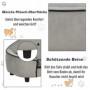 Husdjurssäng Soffa Design i Plysch 66,5 x 45 x 35,5 cm