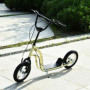 Sparkcykel - Skoter med Luftgummi Däck Ø30 cm Beige 85 - 95 (H) cm