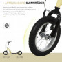 Sparkcykel - Skoter med Luftgummi Däck Ø30 cm Beige 85 - 95 (H) cm