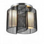 Taklampa Rund Vintage 2-lampor Svart Ø47,5 x 33 cm