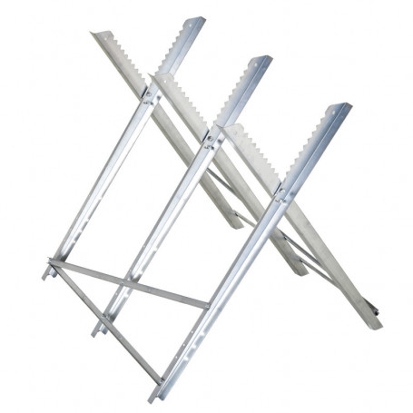 Sågbock Hopfällbar Metall 83 x 83 x 79 cm Silver