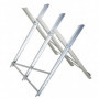 Sågbock Hopfällbar Metall 83 x 83 x 79 cm Silver