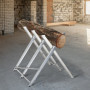 Sågbock Hopfällbar Metall 83 x 83 x 79 cm Silver
