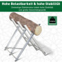 Sågbock Hopfällbar Metall 83 x 83 x 79 cm Silver
