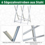 Sågbock Hopfällbar Metall 83 x 83 x 79 cm Silver