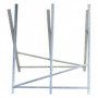 Sågbock Hopfällbar Metall 83 x 83 x 79 cm Silver