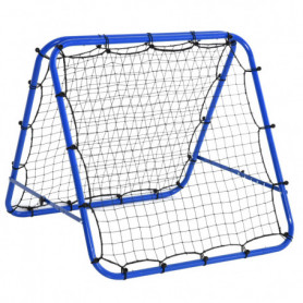 Football Rebounder Justerbar 100 x 95 x 90 cm Blå