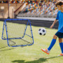 Football Rebounder Justerbar 100 x 95 x 90 cm Blå