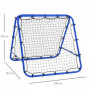 Football Rebounder Justerbar 100 x 95 x 90 cm Blå