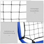 Football Rebounder Justerbar 100 x 95 x 90 cm Blå