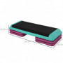 Stepbräda/aerobic stepper – 3 höjder 10/15/20 cm, halkfri, 110×40 c...