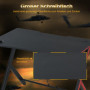Gaming Skrivbord 105 x 55 x 75 cm Kolfiber Look Svart