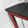 Gaming Skrivbord 105 x 55 x 75 cm Kolfiber Look Svart