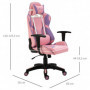 Ergonomisk Gamingstol Konstläder Rosa & Lila