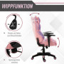 Ergonomisk Gamingstol Konstläder Rosa & Lila
