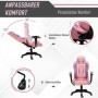 Ergonomisk Gamingstol Konstläder Rosa & Lila