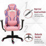 Ergonomisk Gamingstol Konstläder Rosa & Lila