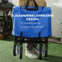 Trädgårdsvagn / Utflykt vagn Fällbar Stålram 68 kg 93 x 49 x 75-100 cm
