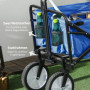 Trädgårdsvagn / Utflykt vagn Fällbar Stålram 68 kg 93 x 49 x 75-100 cm