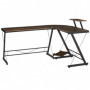 Hörnskrivbord Vintage Brun Industriell Design 155 x 115 x 91,5 cm