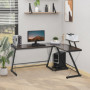 Hörnskrivbord Vintage Brun Industriell Design 155 x 115 x 91,5 cm