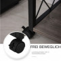 Rullbar Sidobord med Låda Industriell Stil 60 x 30 x 65 cm Greige