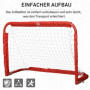 Fotbollsmål 2-pack Hopfällbar 90 x 36 x 60 cm Röd