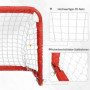 Fotbollsmål 2-pack Hopfällbar 90 x 36 x 60 cm Röd
